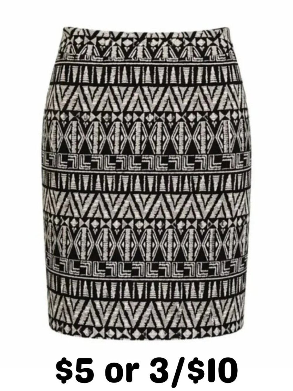 Cynthia Rowley Printed Pencil Skirt